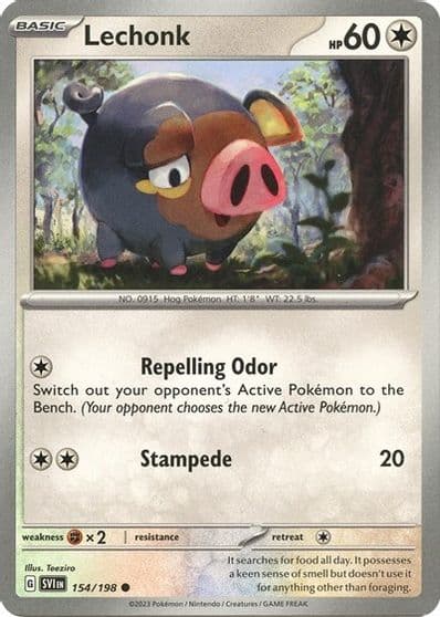 Lechonk (Holo) Deck Exclusives Pokemon card