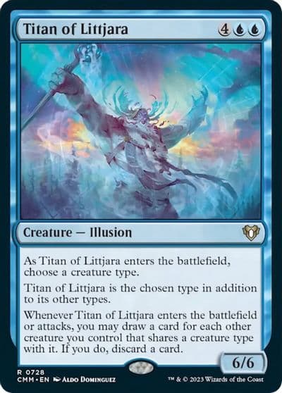 Titan of Littjara Commander Masters Magic card