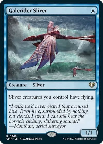 Galerider Sliver Commander Masters Magic card