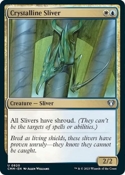 Crystalline Sliver Commander Masters Magic card