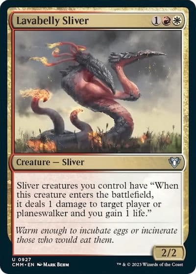 Lavabelly Sliver Commander Masters Magic card