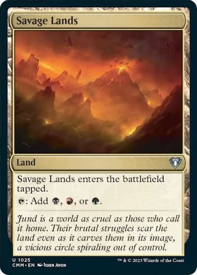 Savage Lands Commander Masters Magic card