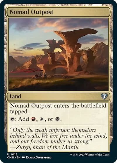 Nomad Outpost Commander Masters Magic card