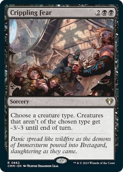 Crippling Fear Commander Masters Magic card