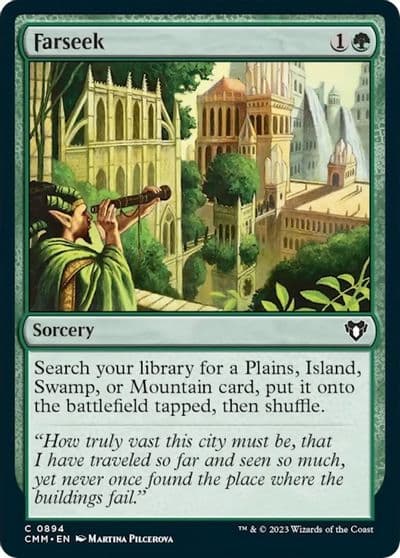 Farseek Commander Masters Magic card