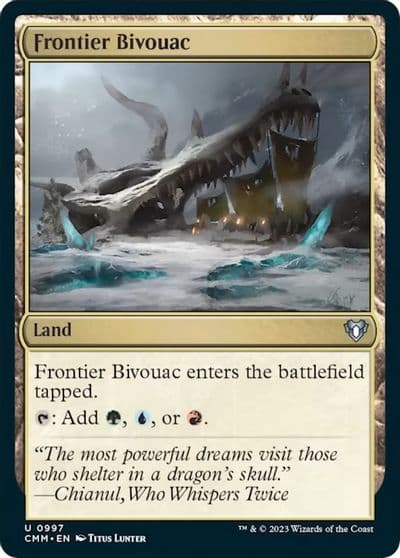 Frontier Bivouac Commander Masters Magic card