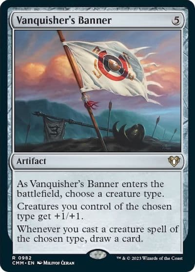 Vanquishers Banner Commander Masters Magic card