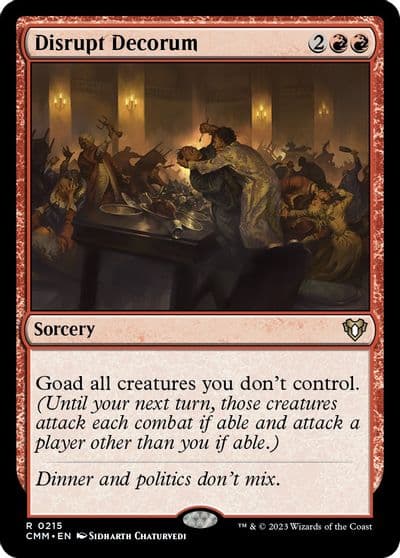 Disrupt Decorum Commander Masters Magic card