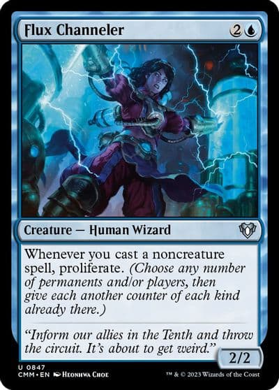 Flux Channeler Commander Masters Magic card