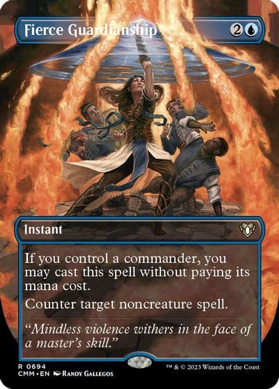 Fierce Guardianship Borderless Commander Masters Magic card