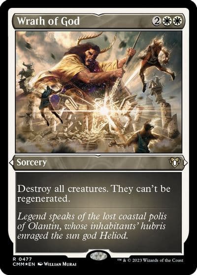 Wrath of God Foil Etched Commander Masters Magic card