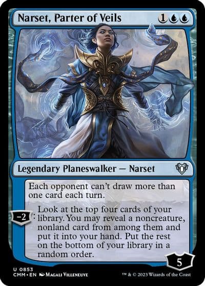 Narset Parter of Veils Commander Masters Magic card