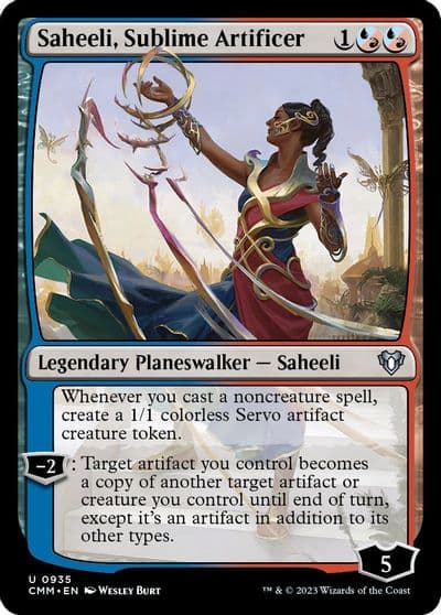 Saheeli Sublime Artificer Commander Masters Magic card