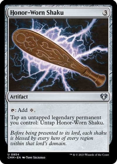 Honor Worn Shaku Commander Masters Magic card