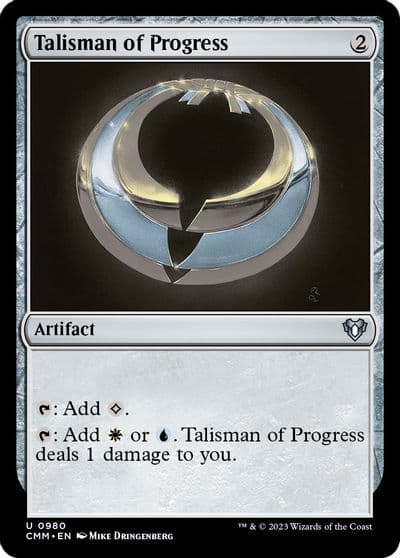 Talisman of Progress Commander Masters Magic card