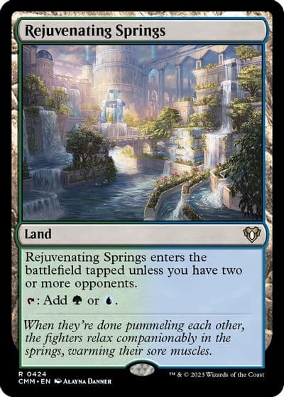 Rejuvenating Springs Commander Masters Magic card