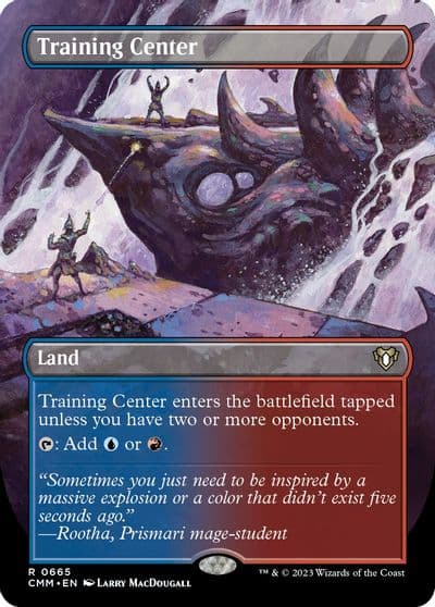 Training Center Borderless Commander Masters Magic card