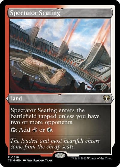 Spectator Seating Foil Etched Commander Masters Magic card
