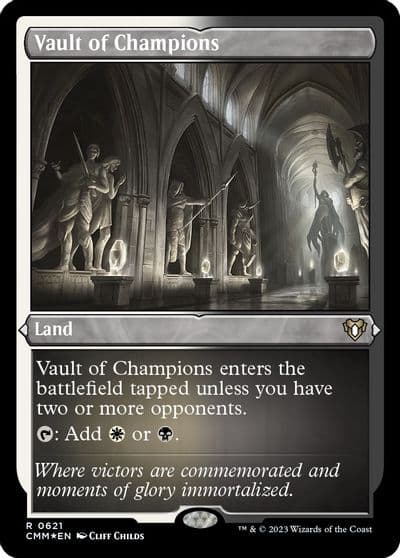 Vault of Champions Foil Etched Commander Masters Magic card