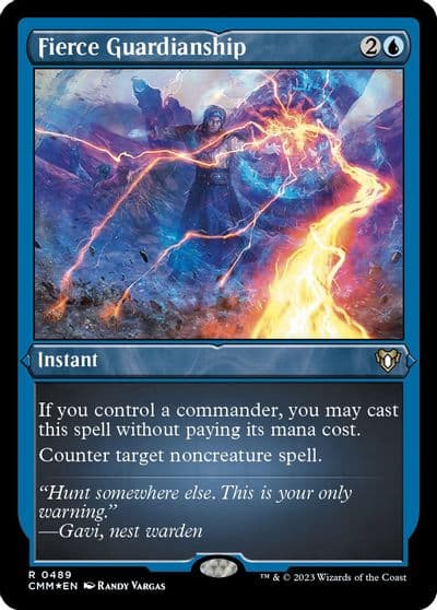 Fierce Guardianship Foil Etched Commander Masters Magic card