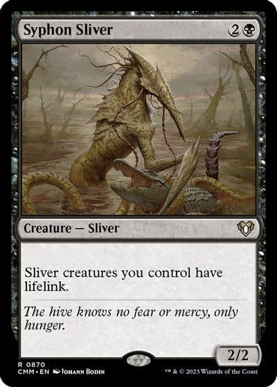 Syphon Sliver Commander Masters Magic card