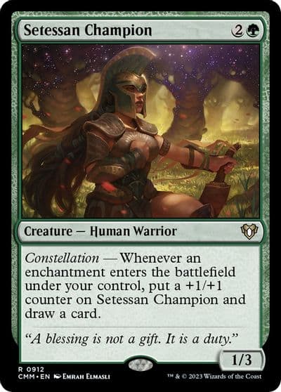Setessan Champion Commander Masters Magic card