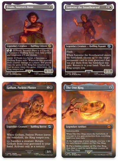 Mount Doom Scene Set of 4 Universes Beyond: The Lord of the Rings: Tales of Middle-earth Magic card