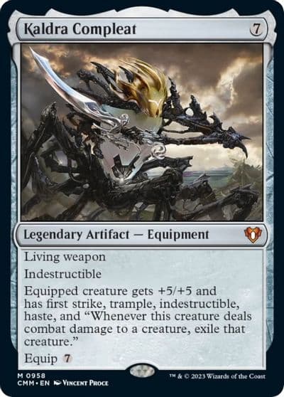 Kaldra Compleat Commander Masters Magic card