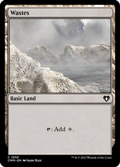 Wastes 1055 Commander Masters Magic card