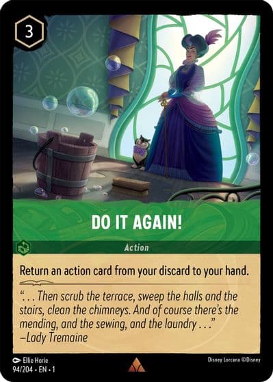 Do It Again The First Chapter Lorcana card