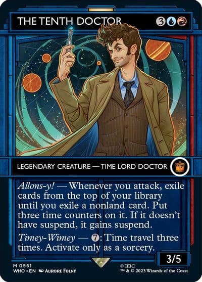The Tenth Doctor Showcase Universes Beyond: Doctor Who Magic card