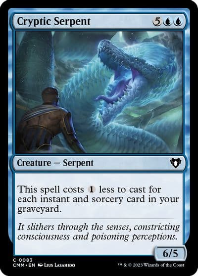 Cryptic Serpent Commander Masters Magic card