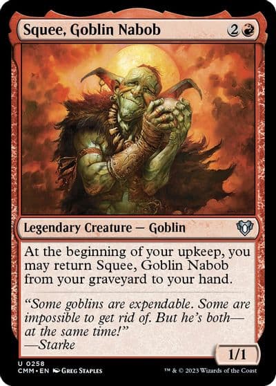 Squee Goblin Nabob Commander Masters Magic card