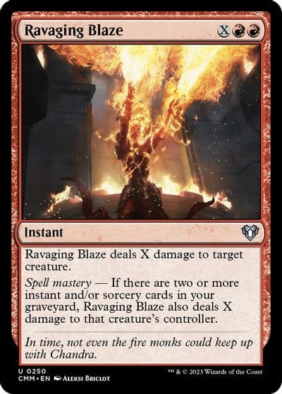 Ravaging Blaze Commander Masters Magic card