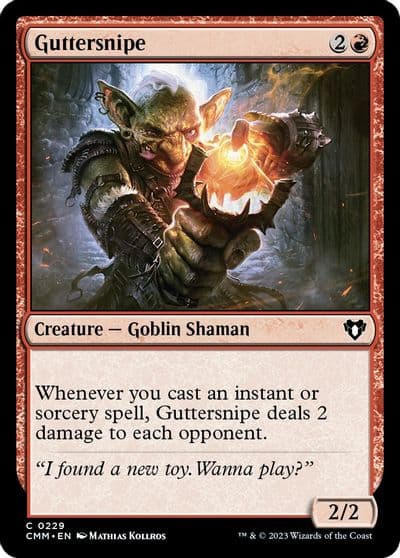 Guttersnipe Commander Masters Magic card