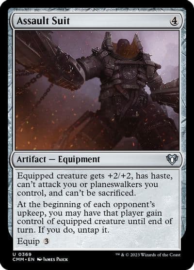 Assault Suit Commander Masters Magic card