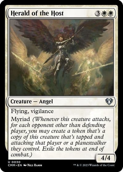 Herald of the Host Commander Masters Magic card