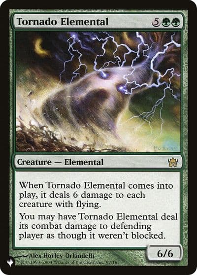 Tornado Elemental The List Reprints Magic card