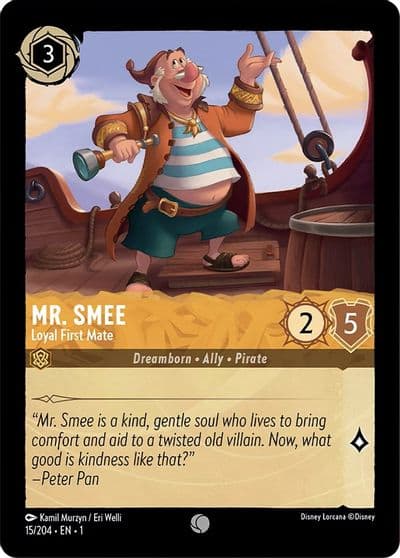 Mr Smee Loyal First Mate The First Chapter Lorcana card