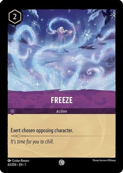 Freeze The First Chapter Lorcana card
