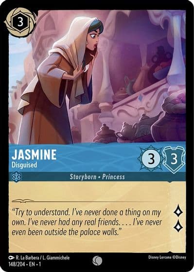 Jasmine Disguised The First Chapter Lorcana card