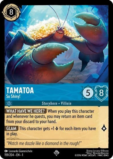Tamatoa So Shiny The First Chapter Lorcana card