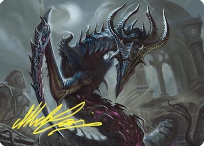 Crypt Sliver Art Card Gold Stamped Signature Art Series: Commander Masters Magic card