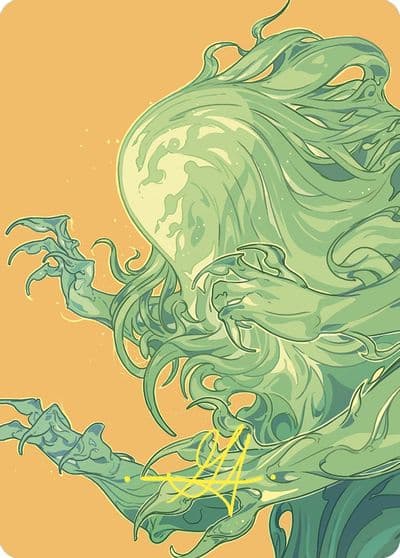 Omnath Locus of Mana Art Card Gold Stamped Signature Art Series: Commander Masters Magic card