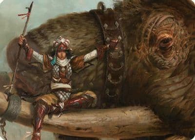 Tuskguard Captain Art Card Art Series: Commander Masters Magic card