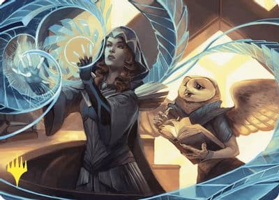 Personal Tutor Art Card Gold Stamped Art Series: Commander Masters Magic card