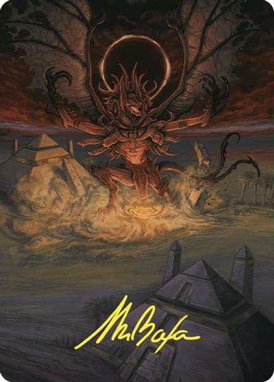 Dread Return Art Card Gold Stamped Signature Art Series: Commander Masters Magic card