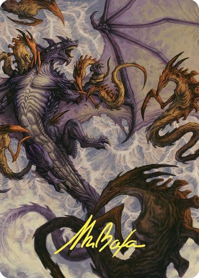 Kindred Dominance Art Card Gold Stamped Signature Art Series: Commander Masters Magic card
