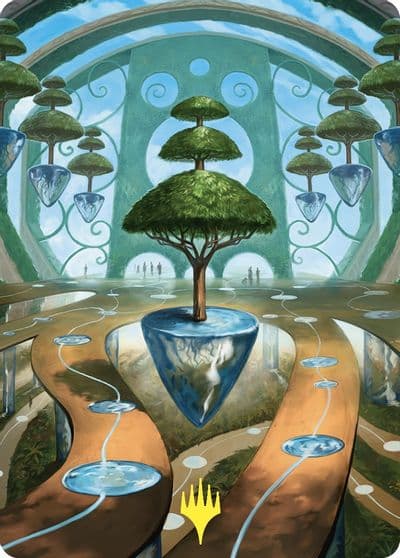 Rejuvenating Springs Art Card Gold Stamped Art Series: Commander Masters Magic card