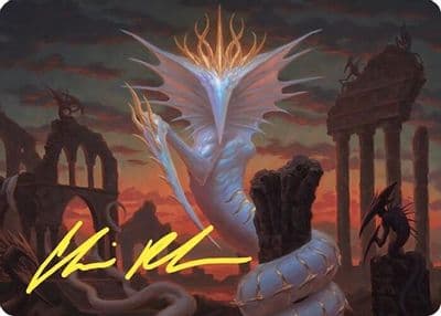 Sliver Gravemother Art Card Gold Stamped Signature Art Series: Commander Masters Magic card